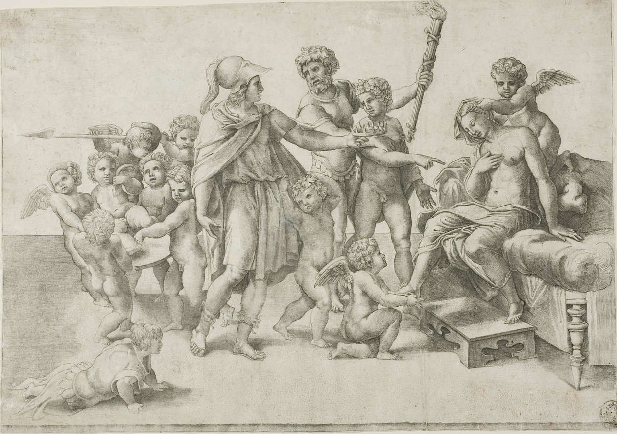 Alexander a Roxana od Giovanni Jacopo Caraglio