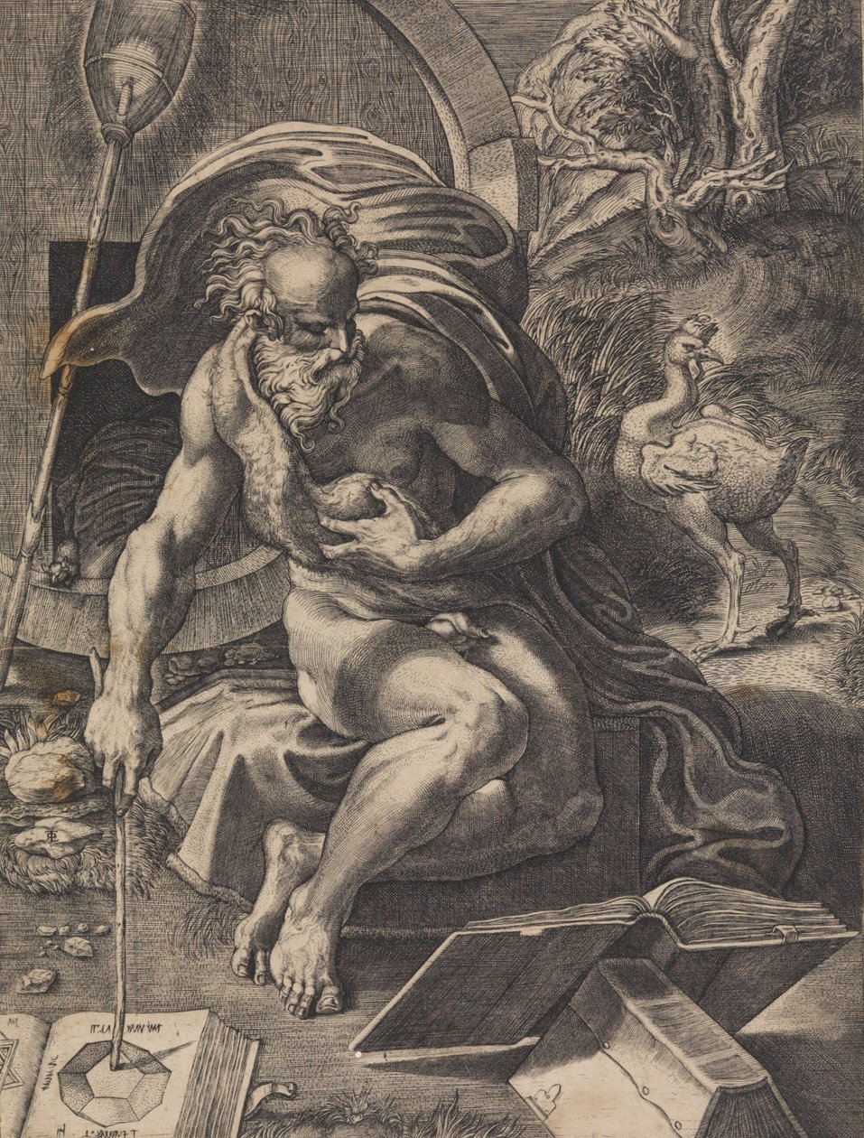 Diogenes, ca. 1527. od Giovanni Jacopo Caraglio