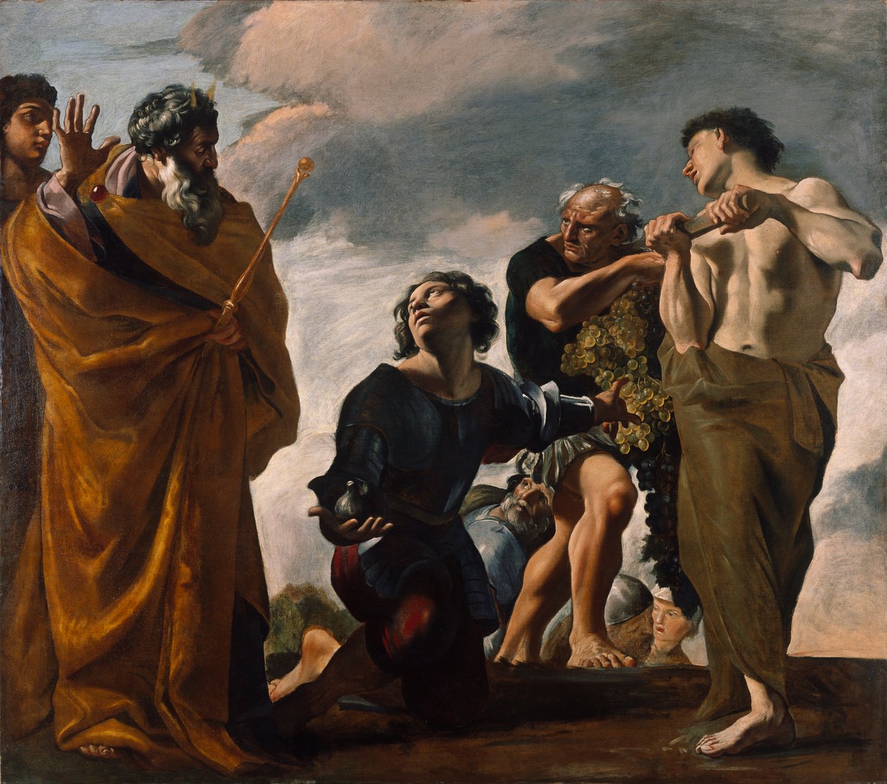 Mojžíš a poslové z Kanaánu, 1621-24 od Giovanni Lanfranco