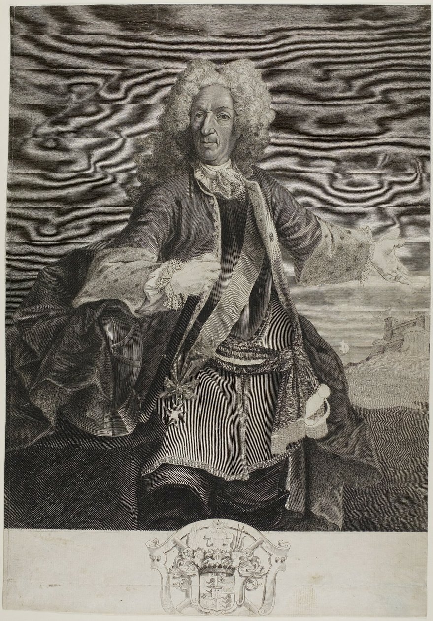 Johann Matthias, hrabě ze Schulenburgu. od Giovanni Marco Pitteri