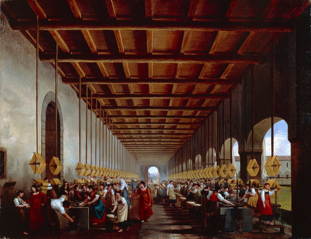 Itálie, Přádelna od Giovanni Migliara