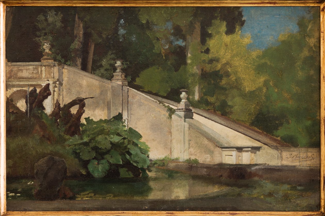 Staircase with Pond (oil on canvas)   1400562   cs       czech Successfully Translated  Original: De slag bij Bunkershill. J. Trumbull p. Translat: De slag bij Bunkershill. J. Trumbull p. 1378577 cs czech Successfully Translated Original: Lapis Polaris, Ma od Giovanni Muzzioli