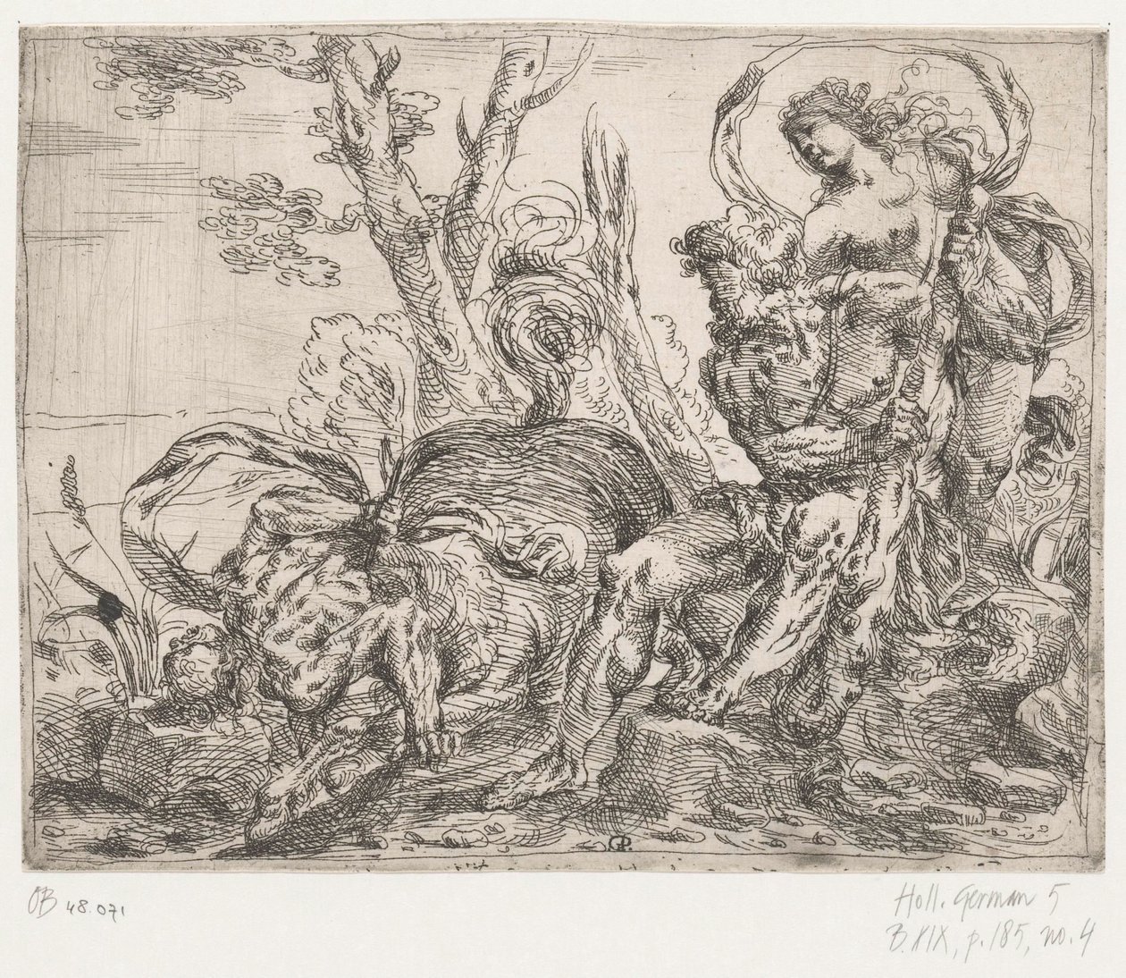 Hercules zabije kentaura Nessuse od Giovanni Pietro Possenti