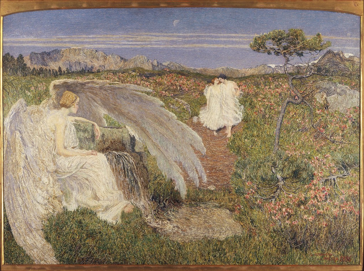 Itálie, Láska u fontány života od Giovanni Segantini