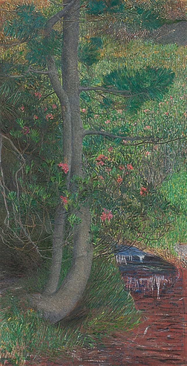 Borovice. Kolem roku 1897 od Giovanni Segantini