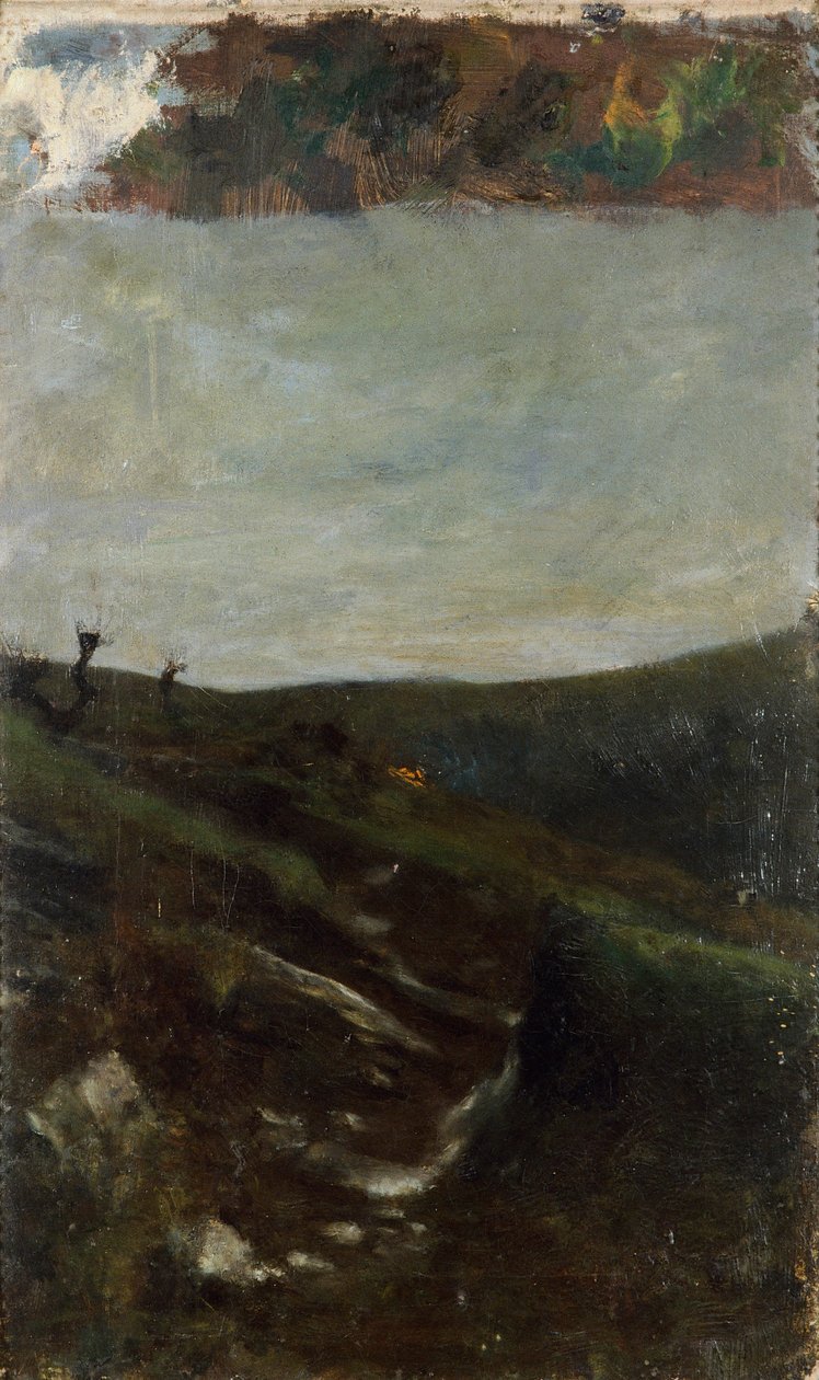 Krajina poblíž Milána od Giovanni Segantini