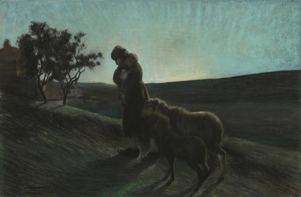 Le due madri Dvě matky, 1884-1886. od Giovanni Segantini