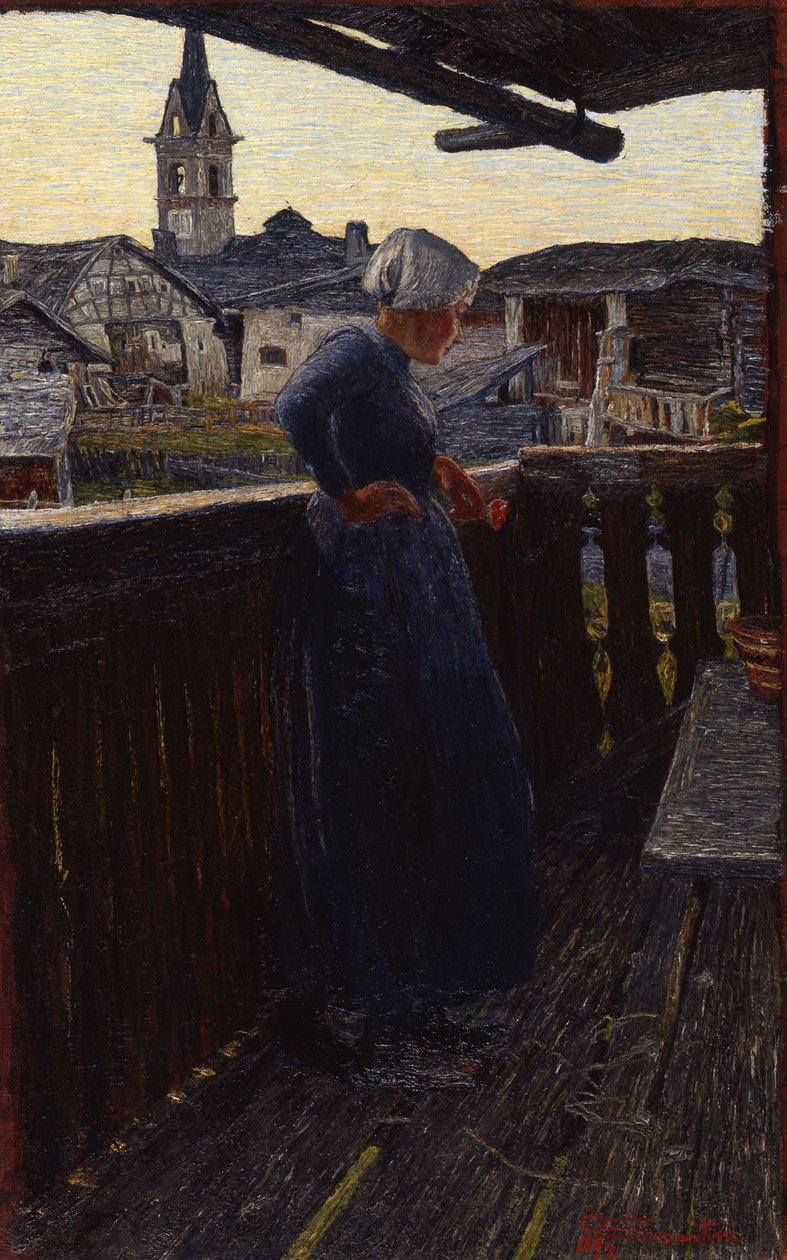 Na balkóně, 1892. od Giovanni Segantini