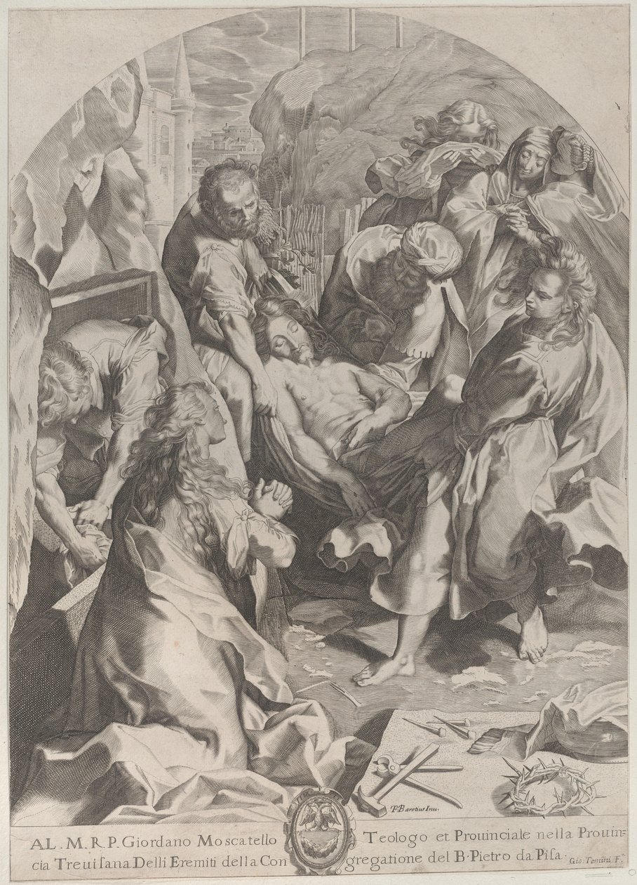The Entombment, ca. 1622. od Giovanni Temini