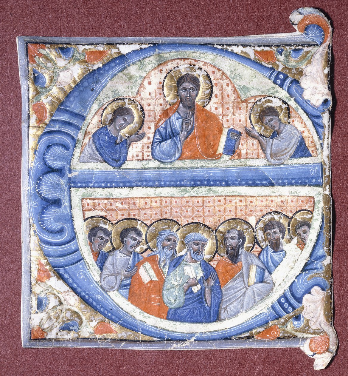 Kristus žehná apoštolům, kolem 1260-1270 od Giovanni da Gaibana