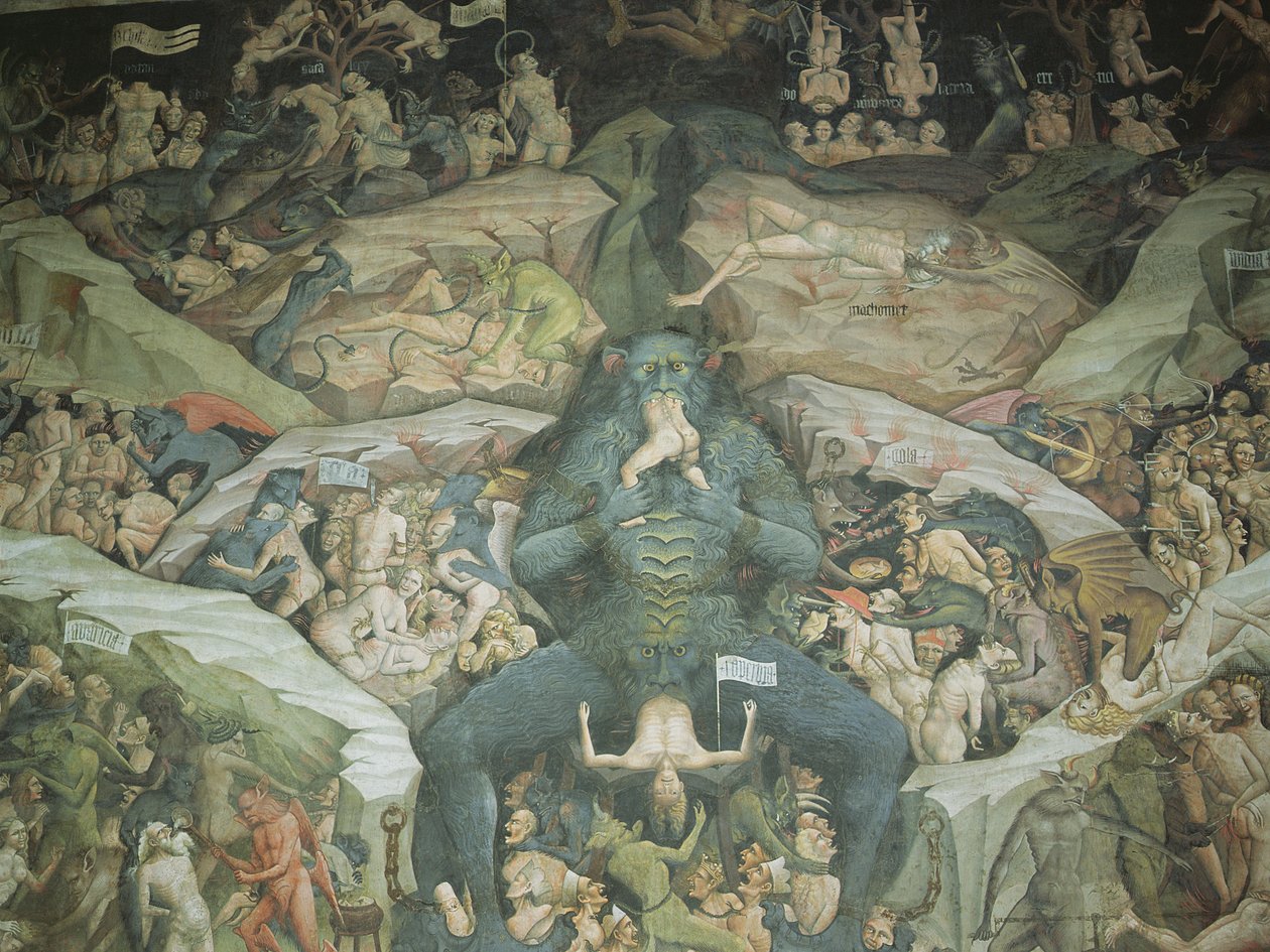 Scény z "pekla od Giovanni da Modena