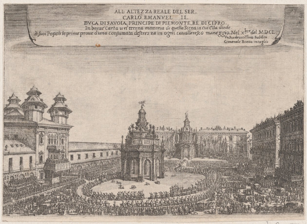 Festival v Turíně, říjen 1650, 1650. od Giovenale Boetto