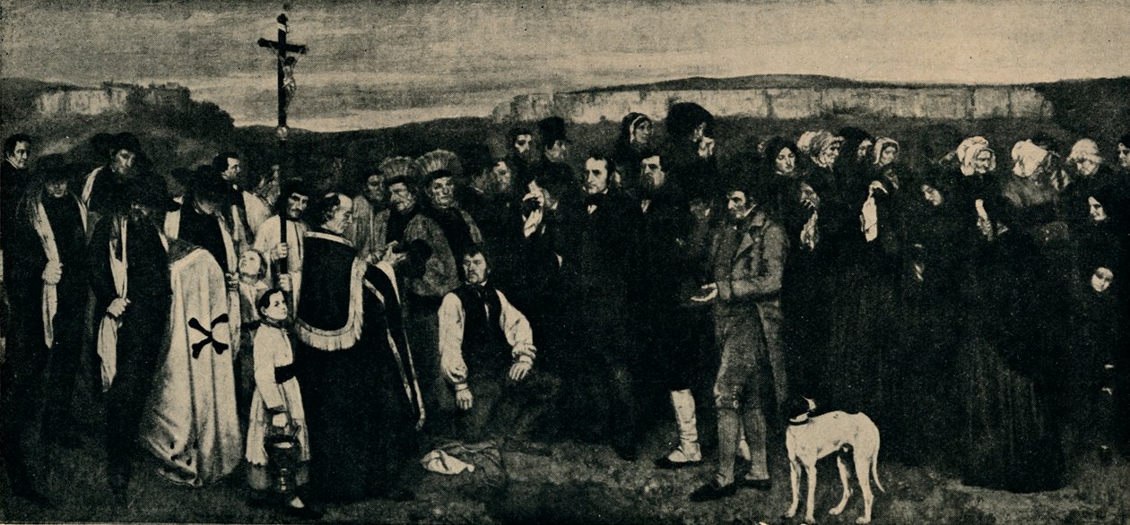 Pohřeb v Ornans, c1850, 1935. od Giraudon