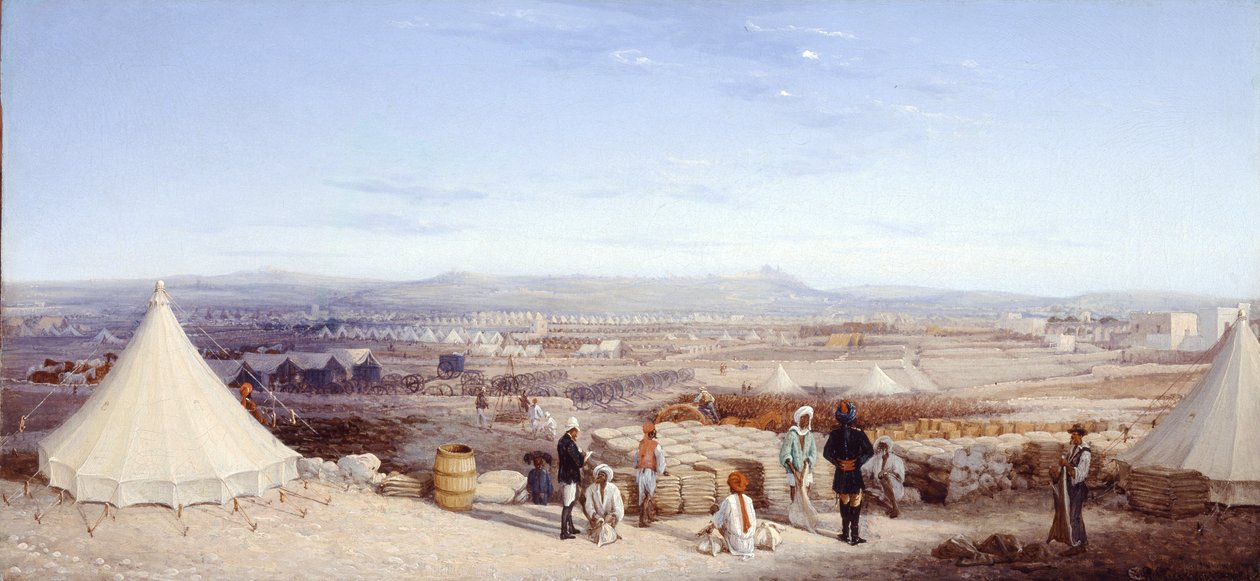Indian Cavalry Camp, Malta, 1878 od Girolamo Gianni