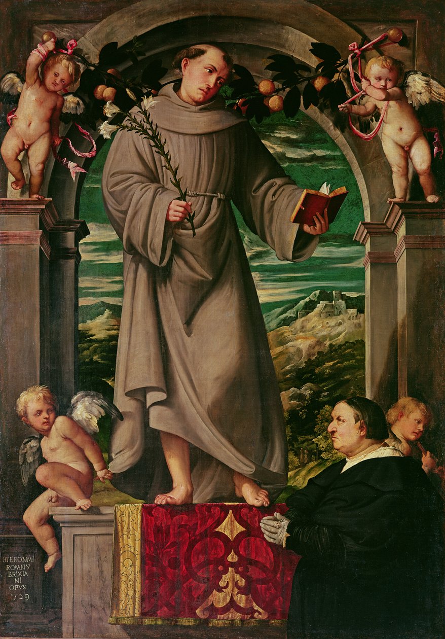 Svatý Antonín Paduánský od Girolamo Romanino