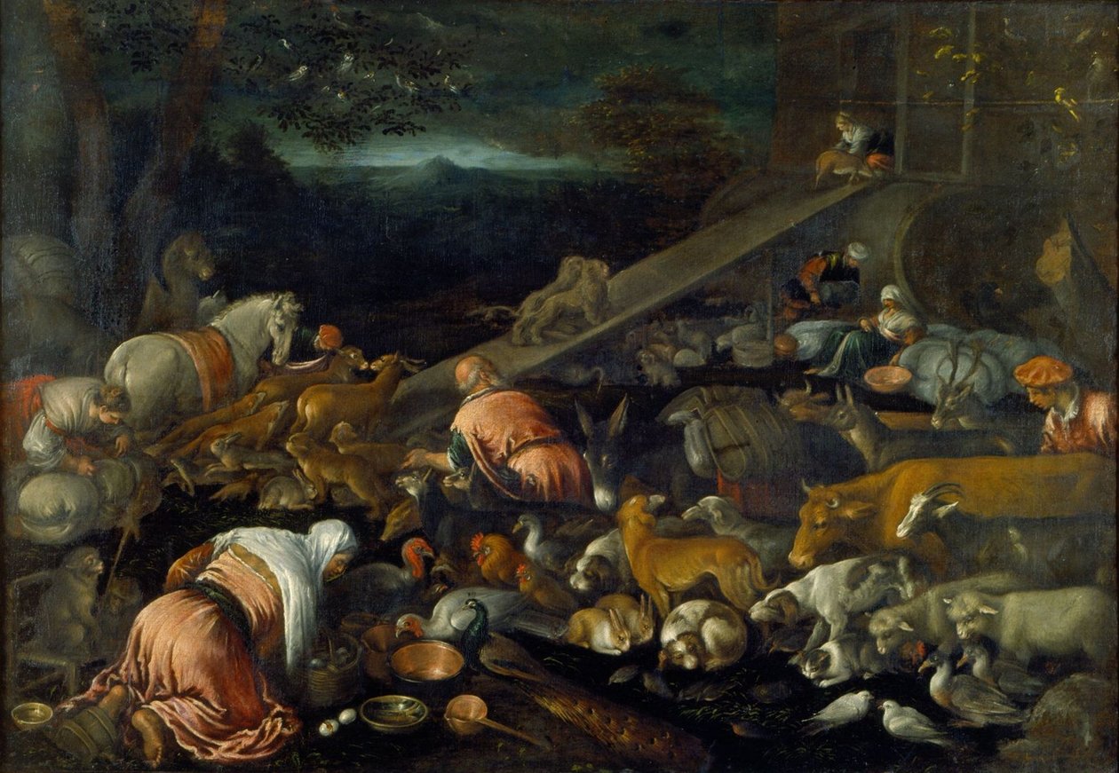 Vstup zvířat do Noemovy archy od Girolamo da Ponte