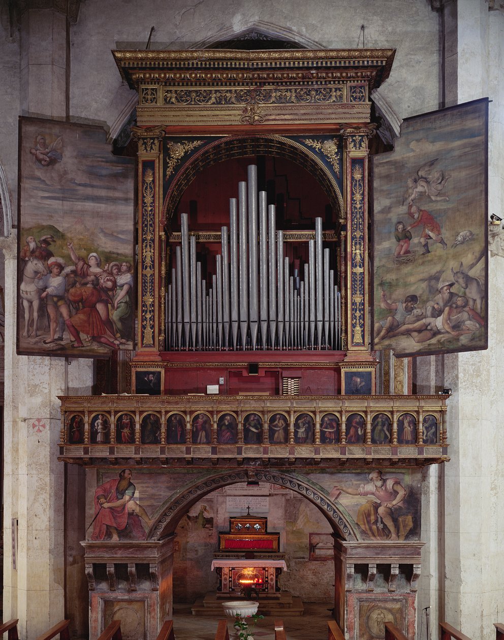 Varhany sv. Andrey, 1525 (kombinovaná technika) od Girolamo di Romana