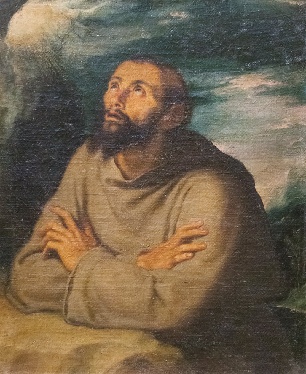 Svatý František z Assisi (olej na plátně) od Girolamo Muziano