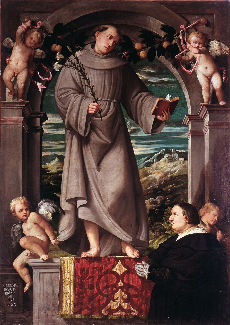 Svatý Antonín z Padovy od Girolamo Romanino
