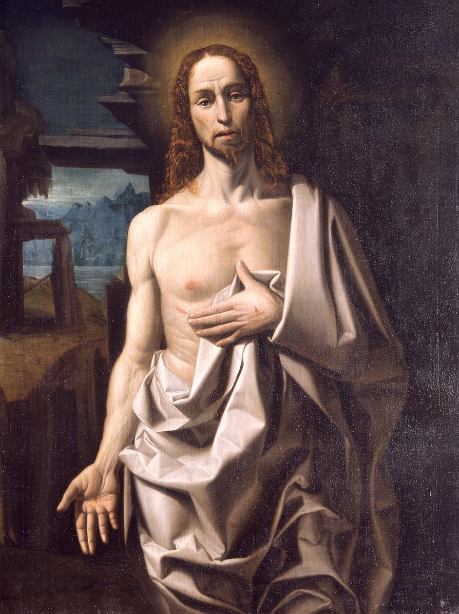 Vzkříšený Kristus (olej na plátně) od Giuliano Pozzobonelli