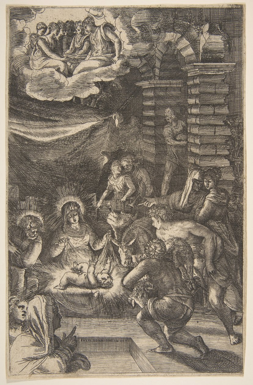 Adorace, ca. 1550-65. od Giulio Bonasone