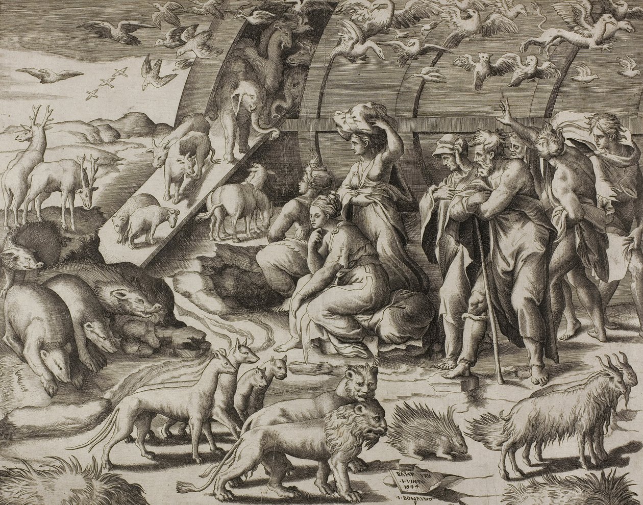 Sestup z archy od Giulio Bonasone