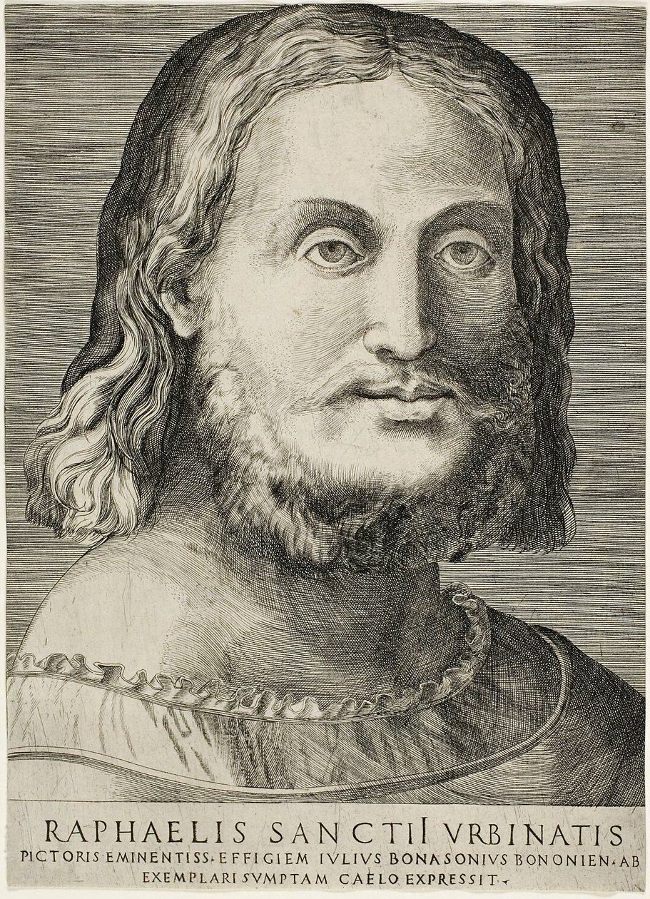 Portrét Raphaela od Giulio Bonasone