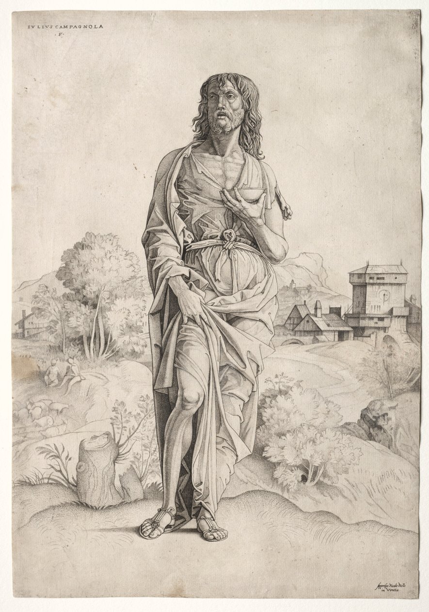 Svatý Jan Křtitel, c. 1505. od Giulio Campagnola