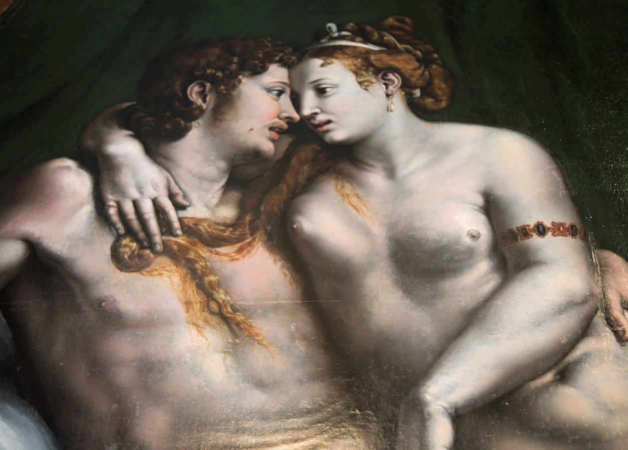 "Milostná scéna", 16. století od Giulio Romano