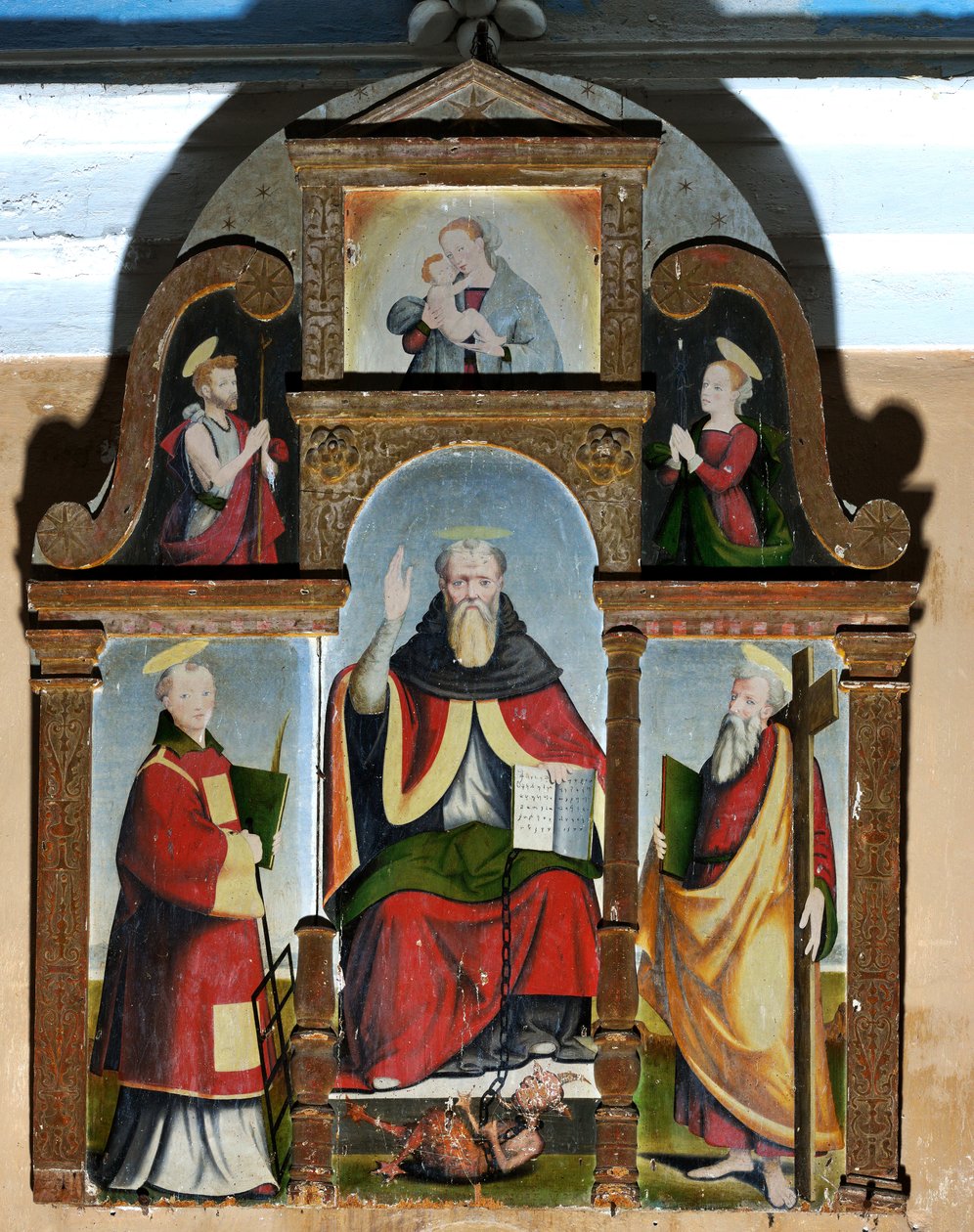 Triptych svatého Bernarda, kolem roku 1578 (obraz) od Giulio de Rossi