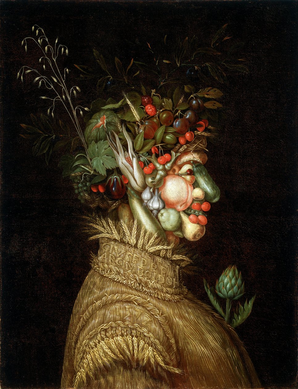 Alegorický portrét - léto od Giuseppe Arcimboldo