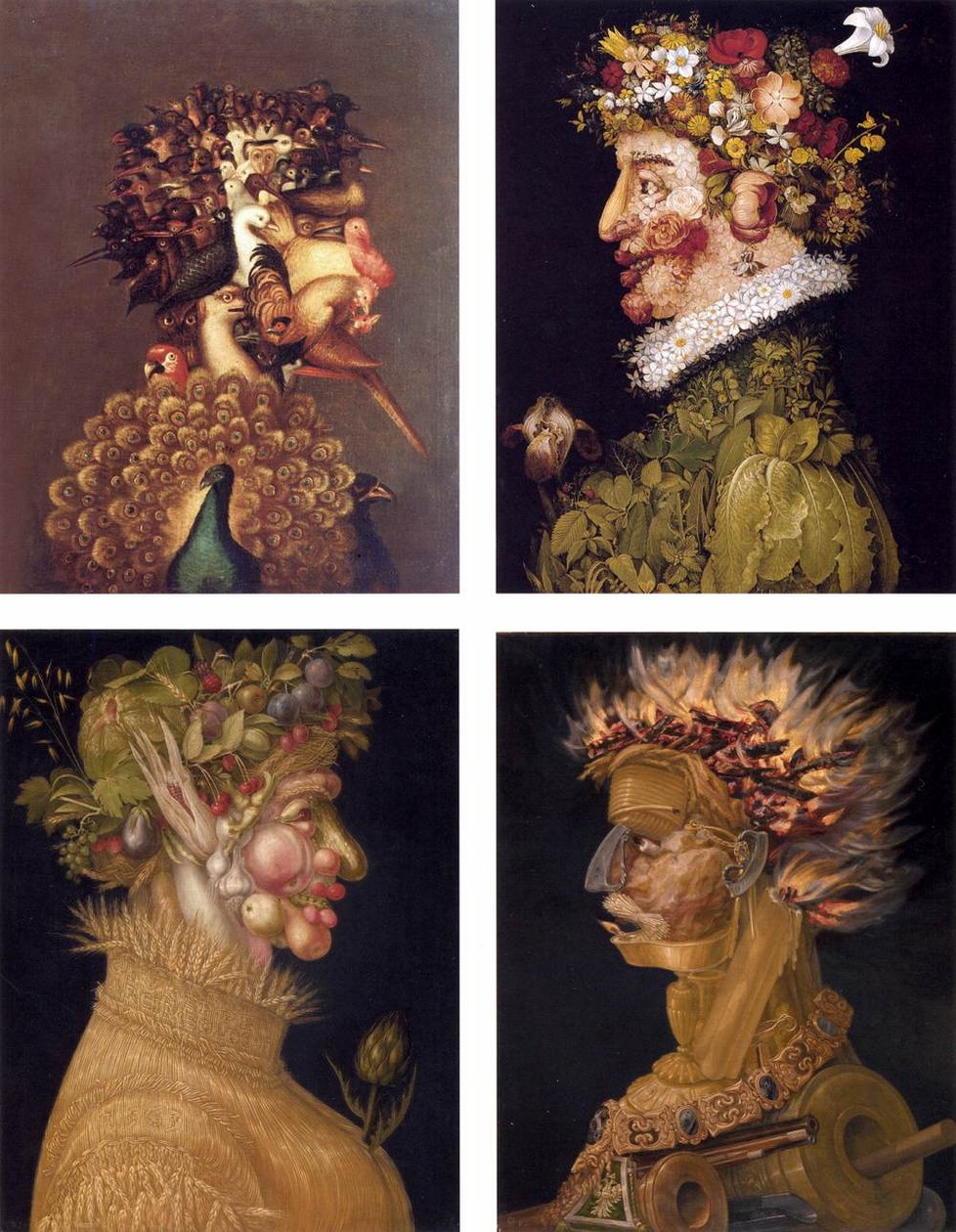Páry alegorií od Giuseppe Arcimboldo