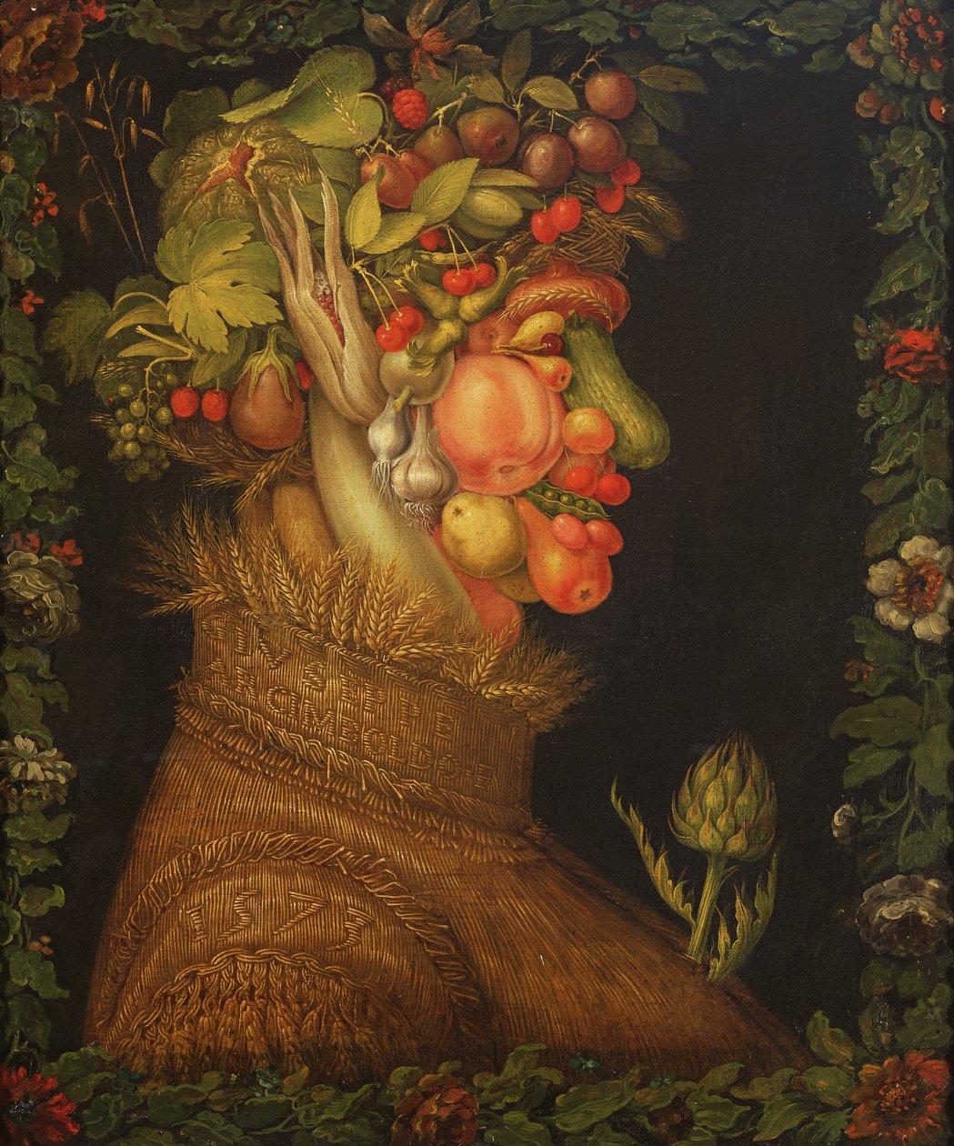 Léto, 1573 od Giuseppe Arcimboldo