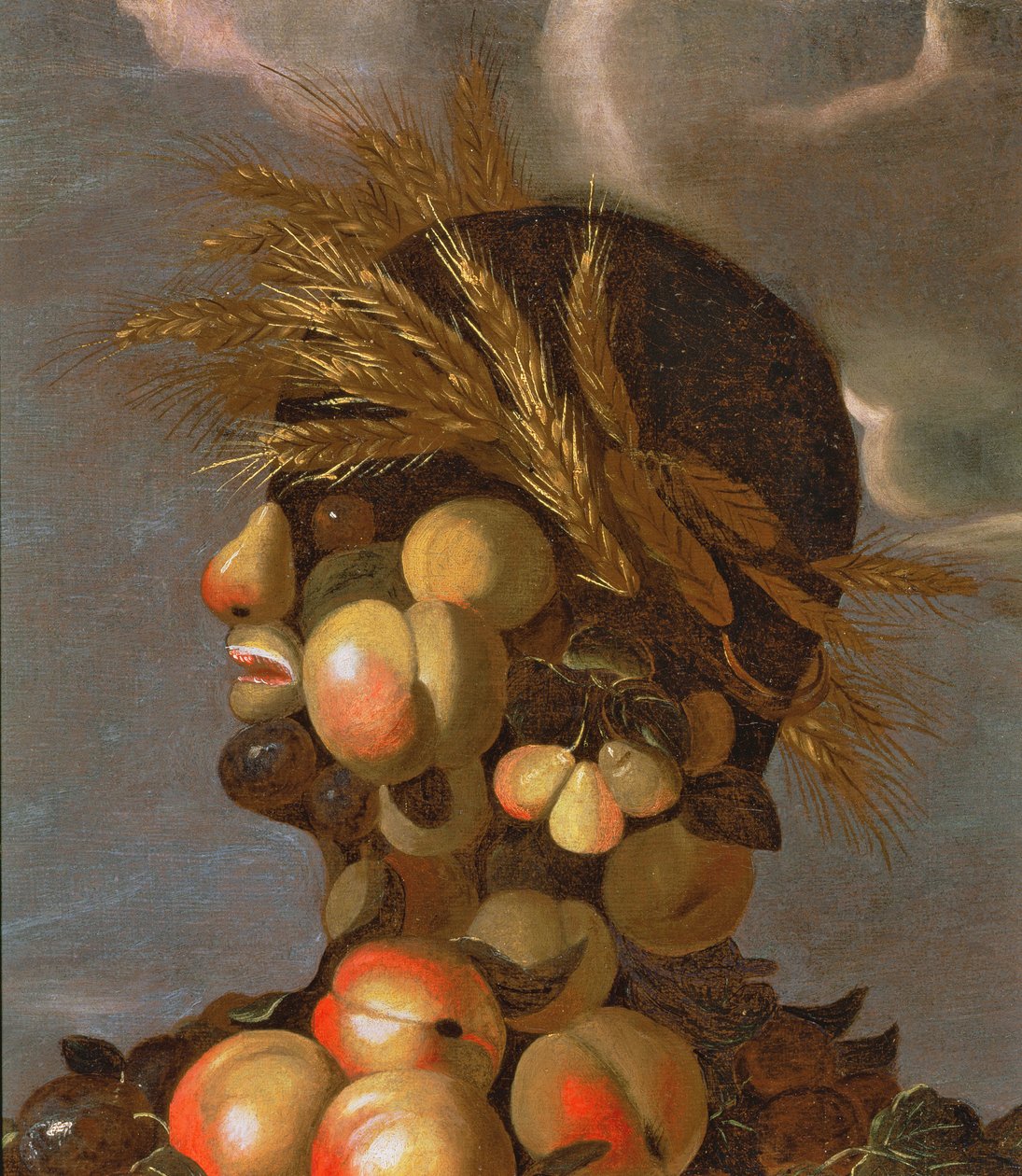 Léto, detail od Giuseppe Arcimboldo