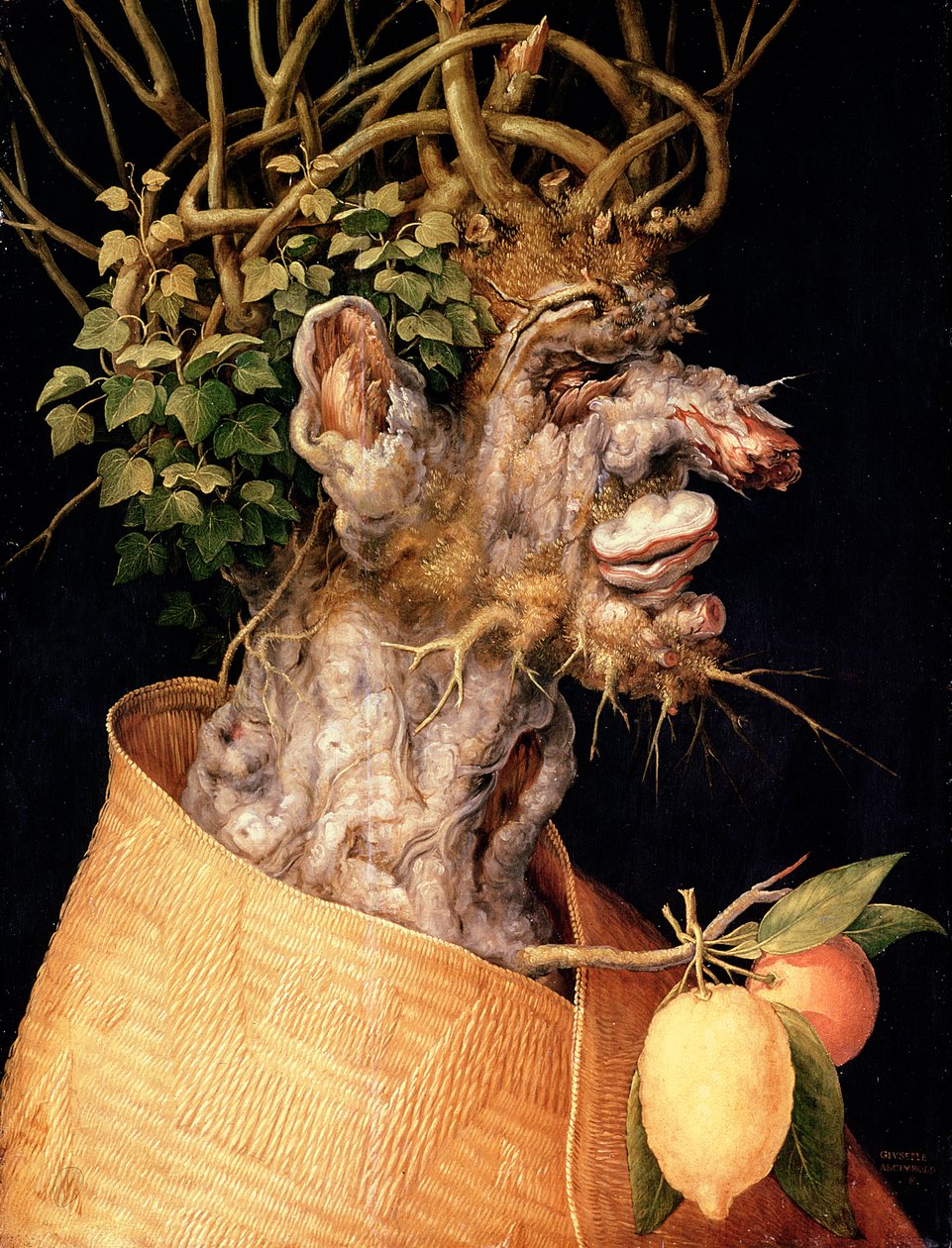 Zima, od Giuseppe Arcimboldo