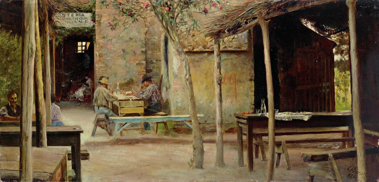 Interiér Osterie od Giuseppe Ferrari