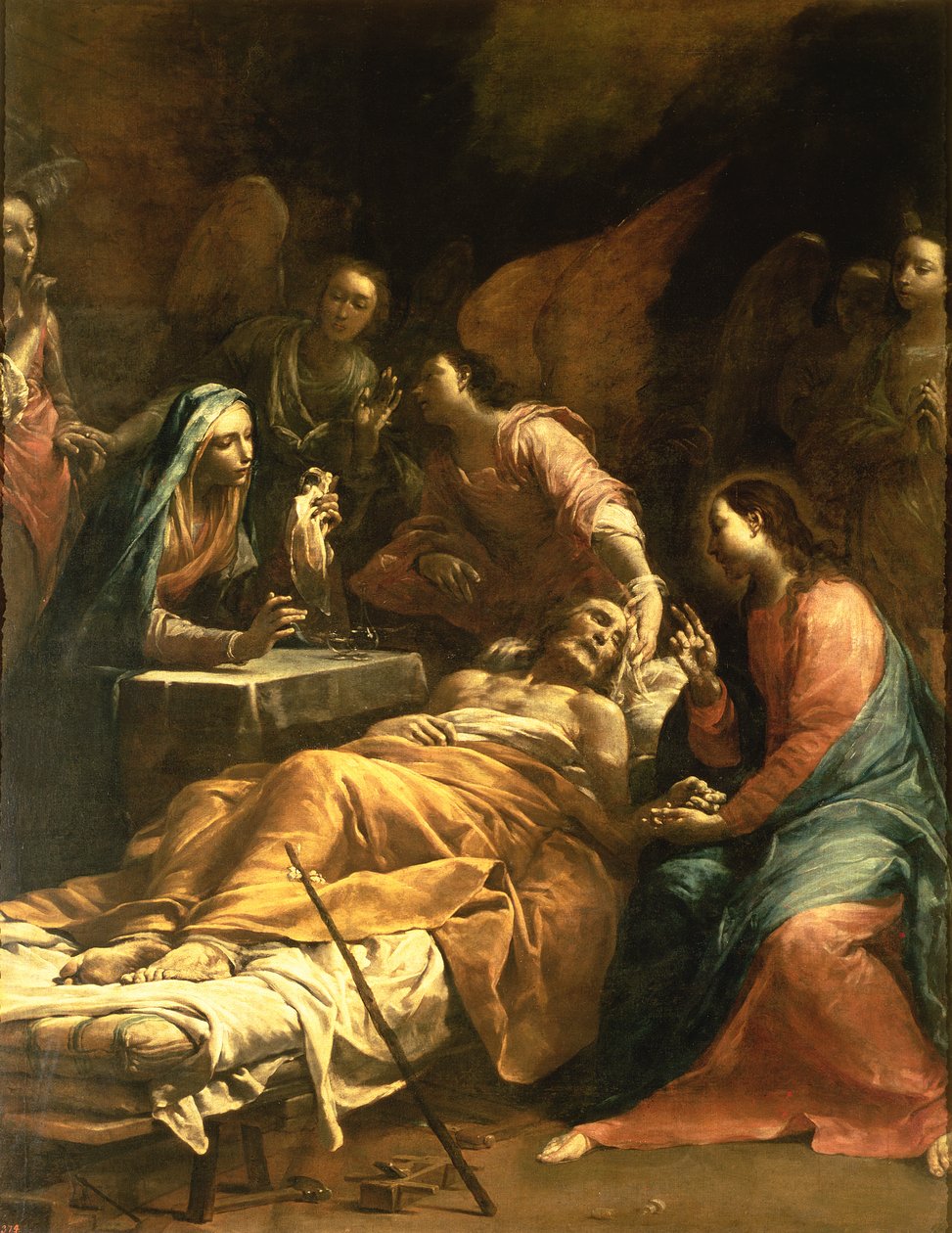 Smrt sv. Josefa, kolem roku 1712 od Giuseppe Maria Crespi