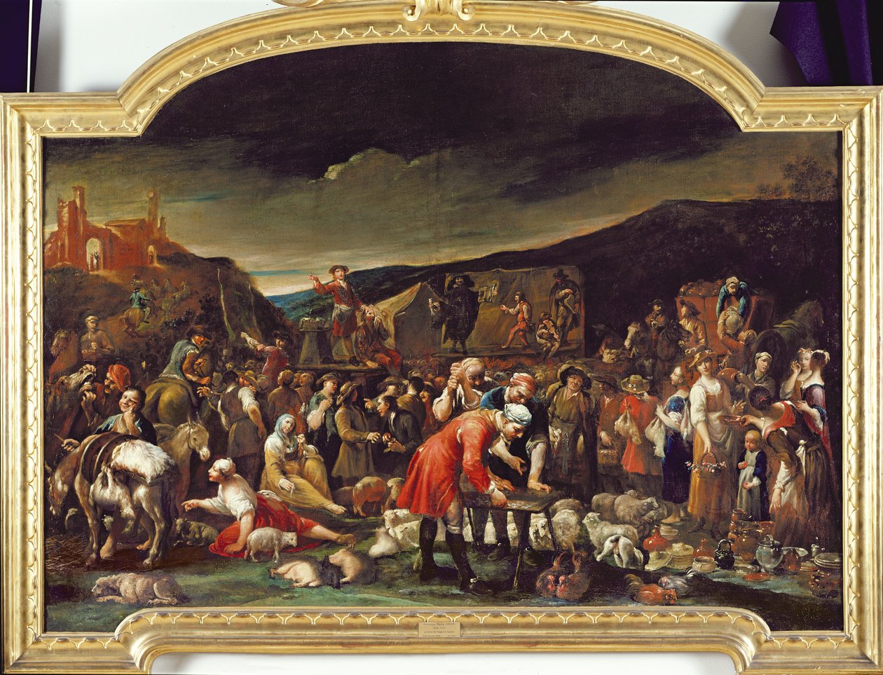 Trh, neboli Veletrh Poggio a Caiano od Giuseppe Maria Crespi
