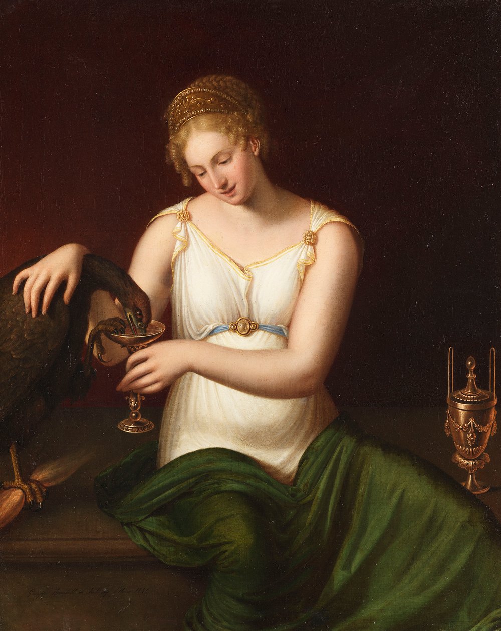 Hebe pil orla Jupitera od Giuseppe Rambelli