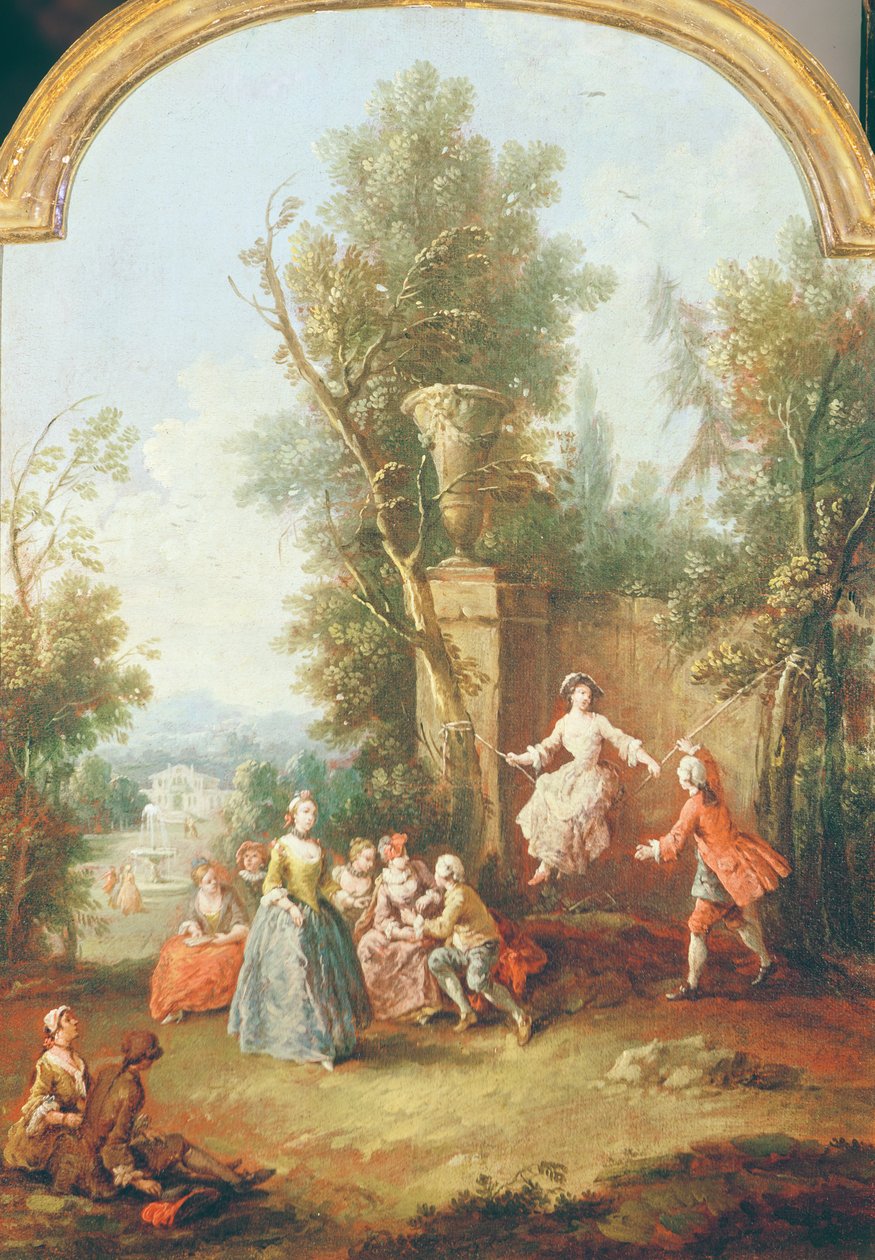 Houpačka, kolem 1765-70 od Giuseppe Zais