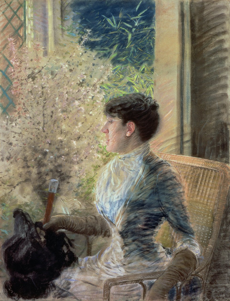 Obloukové okno, 1883 od Giuseppe de Nittis
