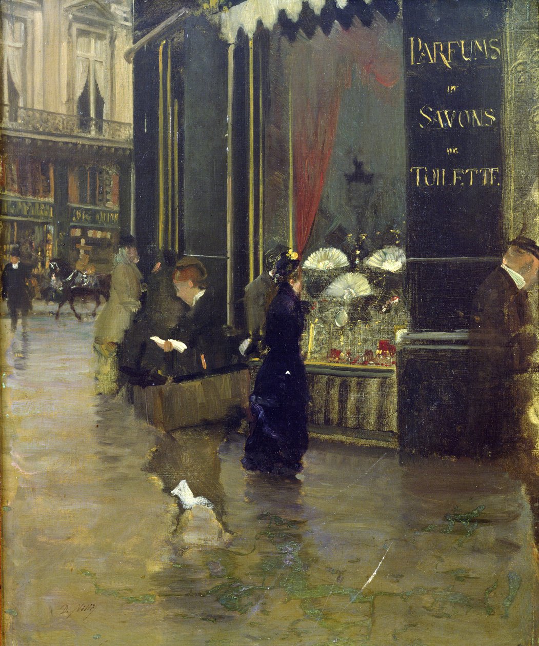 La Parfumerie Viollet, Boulevard des Capucines od Giuseppe de Nittis