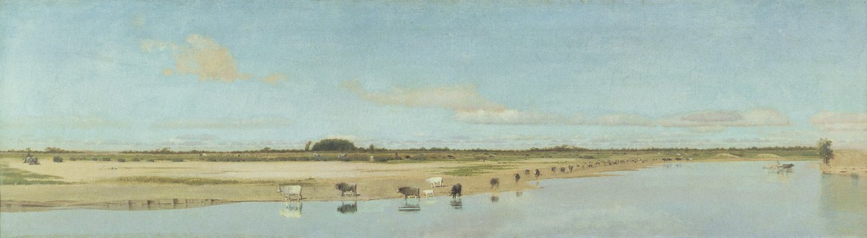 Řeka Ofanto od Giuseppe de Nittis