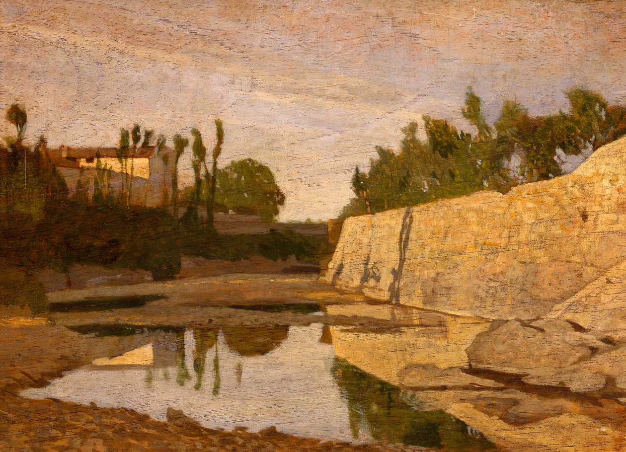 Léčba aleje Mugnone (Florencie) od Giuseppe Abbati