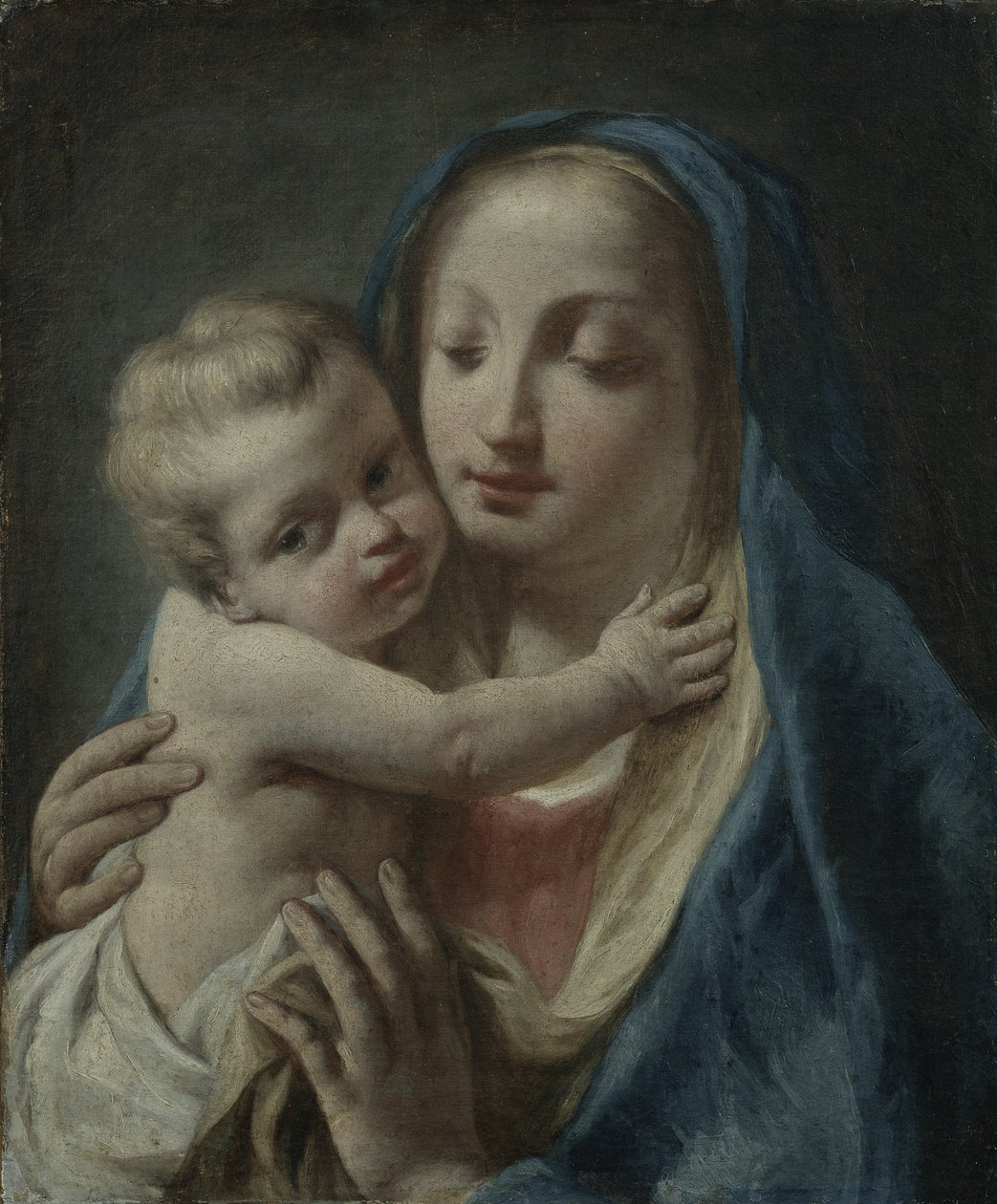 Panna a dítě, kolem 1750-60 od Giuseppe Angeli