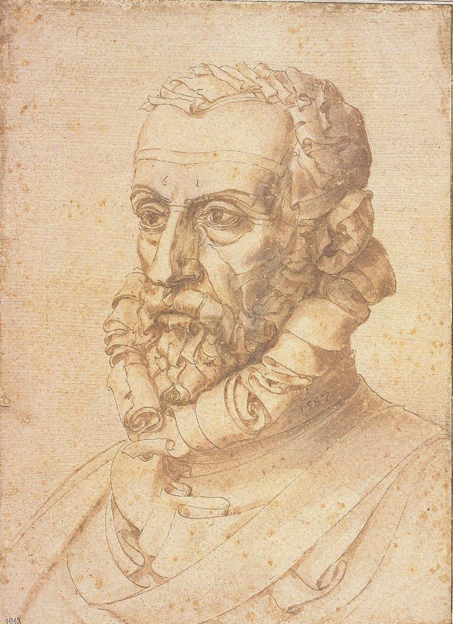 Autoportrét Luomo di Lettere, 1587. od Giuseppe Arcimboldo