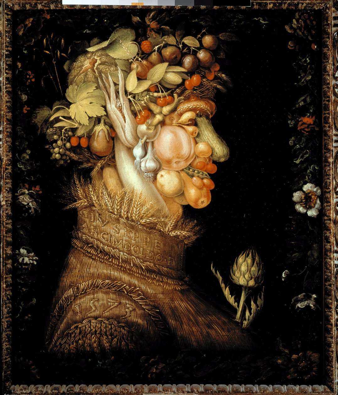 Léto (olej na plátně od Giuseppe Arcimboldo