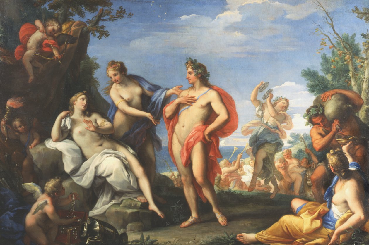 Bakchus a Ariadna od Giuseppe Bartolomeo Chiari