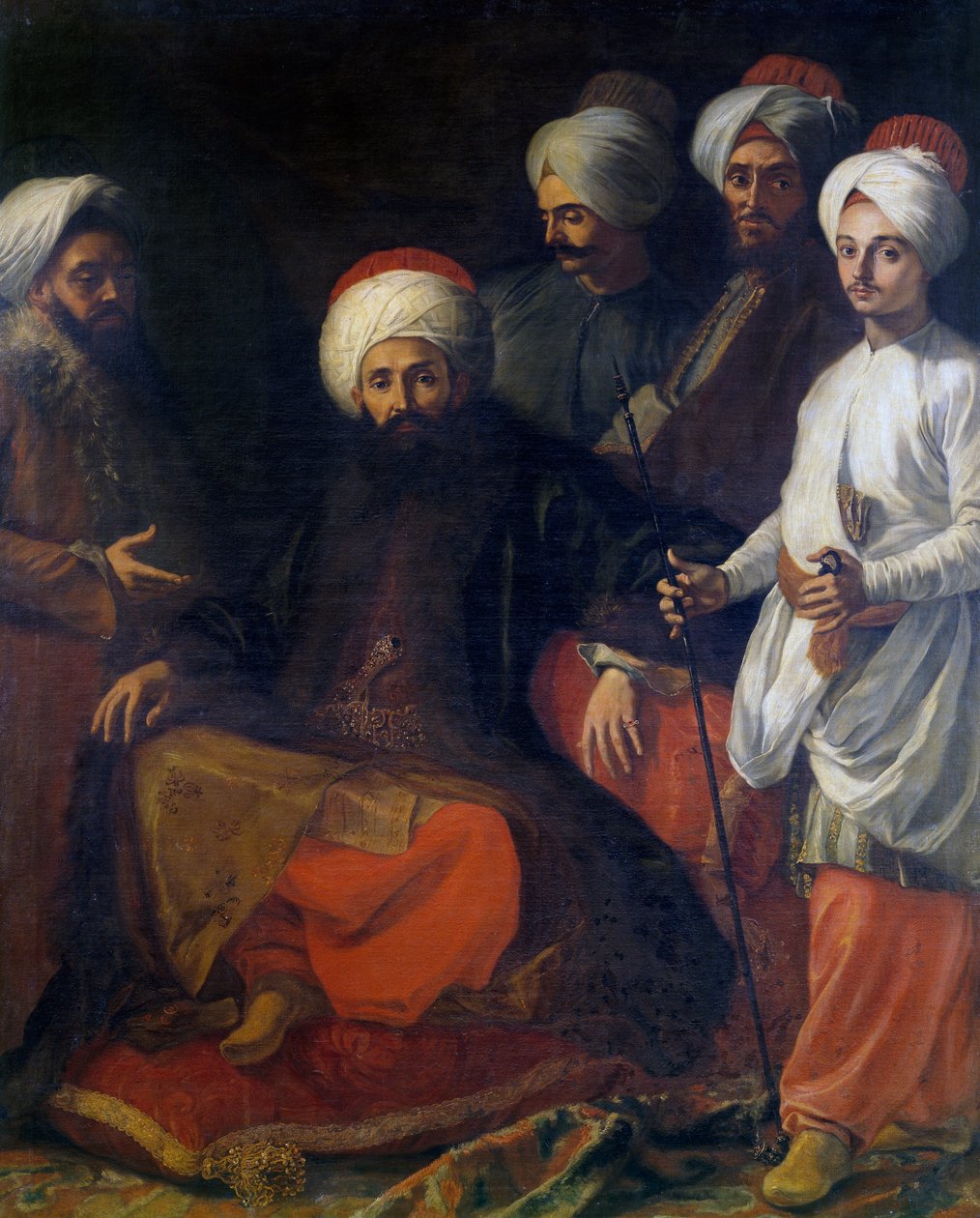 Turecké velvyslanectví v roce 1741 (obraz) od Giuseppe Bonito