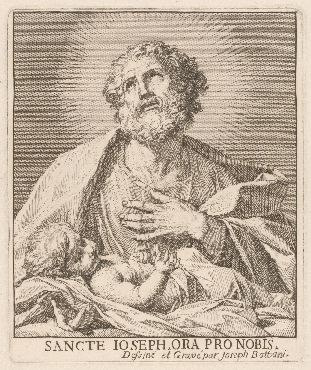 Svatý Josef a Jezulátko od Giuseppe Bottani